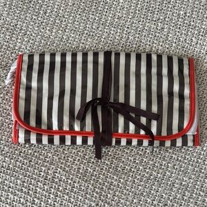 Iconic NWT Henri Bendel Striped Jewelry Rollup Travel Bag